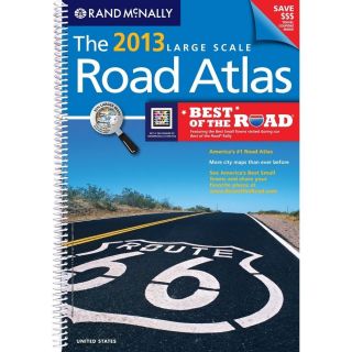 NEW Rand Mcnally Large Scale Road Atlas 2013 USA Spiral Bound City