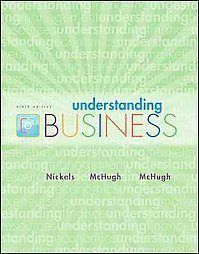 Understanding Business 9th by Susan M McHugh William G Nickels 9E