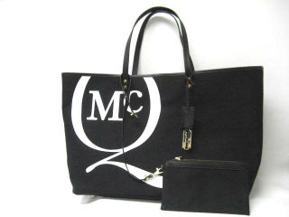 New McQ by Alexander McQueen Canvas Shopper Bag Black