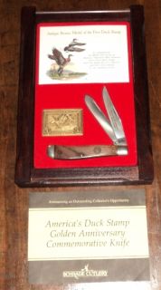 USA Schrade Ducks Unlimited Golden Anniversary Commemorative Knife