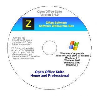 Open Office Suite Home and Professional   Microsoft Office 2007 2010