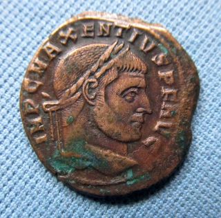 Ancient Roman Maxentius Castor Pollux Nice Old Coin