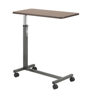 Drive Medical Durable Non Tilt Top Overbed Bedside Rolling Table Tray