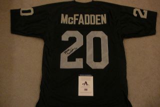 Darren McFadden Signed Auto Oakland Raiders Black Jersey AAA
