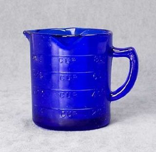 Collectible Blue Depression Glass Measuring Cup