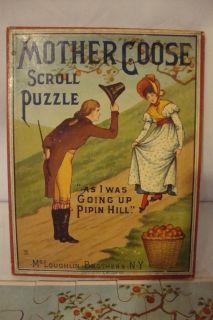 McLoughlin Brothers Antique Mother GOOSE Puzzle