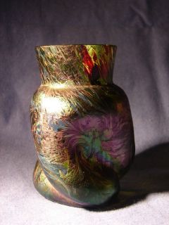 Art Nouveau Vase Loetz Glass Medici RARE Form and Color