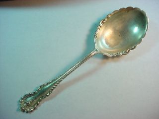 Sterling Silver Large Serving Spoon Mazarin Pattern 1892 Mono