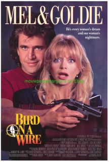 Bird on A Wire Movie Poster 27x40 Mint Mel Gibson BNS