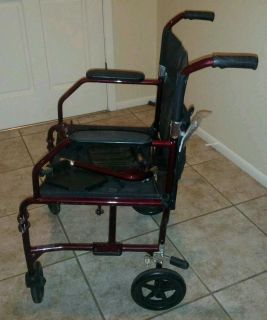 Wheelchair Medline Freedom Excel Folding Light Weight Wheel Chair 19