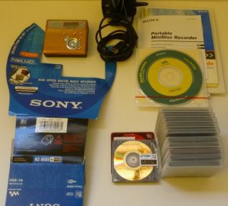 SONY Walkman Minidisc MD portable digital music recorder player MZ