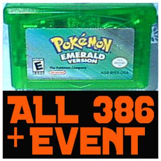 Pokemon Emerald With 386 Shiny 10th JAA Rare EVENT UNLOCKED Mew Celebi