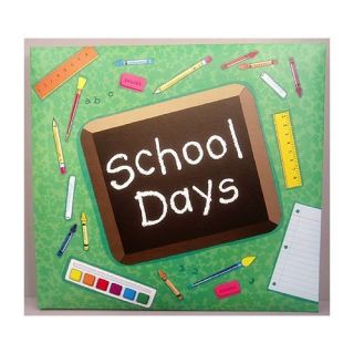 MBI SCHOOL DAYS Green 12 x 12 Scrapbook Album +Add FREE SHIP Bonus