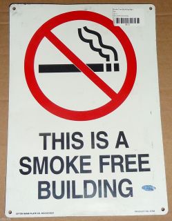 Old Giants Stadium Meadowlands Game Used Smoke Free Sign New York Jets