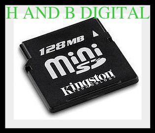 Kingston 128MB Mini SD Memory Card with SD Card Adapter