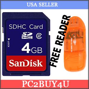 4GB SD HC Memory Card for Nikon Coolpix S200 S210 S220