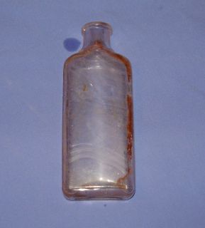 Vintage Cork Style Antique Medicine Bottle Glass Collectible