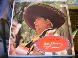 SEALED Tex Mex Latin LP Juan Mendoza El Tariacuri Hear