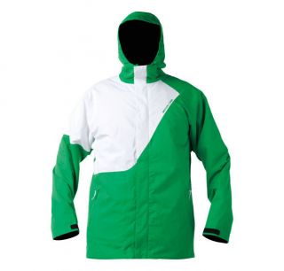 New 2013 Mens DC Form Snowboard Jacket Large Emerald White