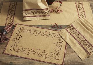 Checkerberry Country Cottage Kitchen Table Runner 13 x 54 10 Off