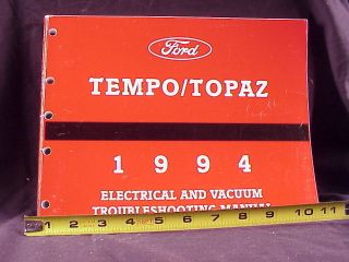 1994 Ford Tempo Mercury Topaz Electrical Manual Orig