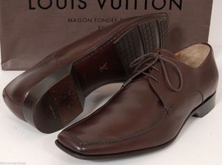 Louis Vuitton Brown Leather Shoes Mens 11 5 D US Made in Italy 10 5 UK