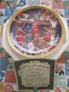 Michael Jordan 1986 Playoffs Collectors Plate The Bradford Exchange