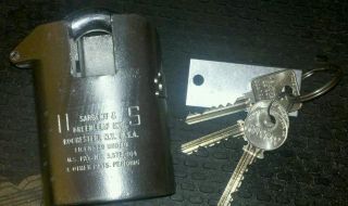  Greenleaf 831A High Security Padlock Military Medeco Collector Lock