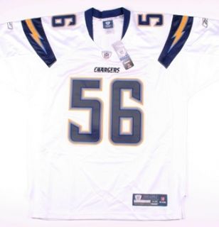 San Diego Chargers Vintage Merriman 56 Authentic Away Jersey White NFL