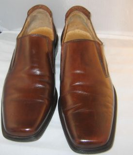 Mens Mercanti Fiorentini Brown Leather Slip On Loafer Size 11M Made In