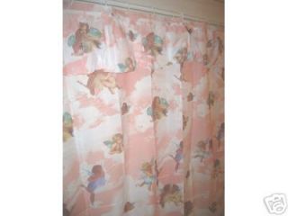 New Michael Angel Pink Shower Curtain