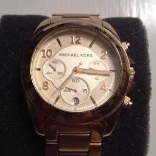 Michael Kors Gold Stainless Steel Pre Owned Ladies Watch Style MK5155
