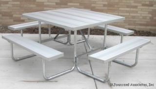 Gerber 16SQ AL4 Aluminum Square 4 Picnic Table