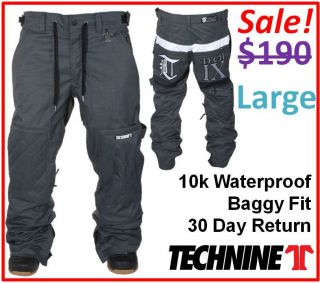 Technine Mens Rugby Freestyle Halfpipe Snowboard Deck Pant Apparel
