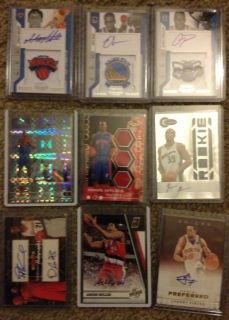  53Card Game Used Auto RC Patch Basketball Lot LAKERS Thunder Knicks