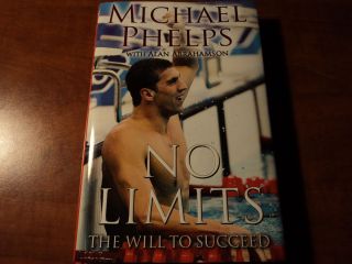 MICHAEL PHELPS    SIGNED BOOK NO LIMITS    PSA DNA COA # I76914
