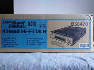 Brand New  Brand Central LXI Series Hi Fi 4 Head VCR