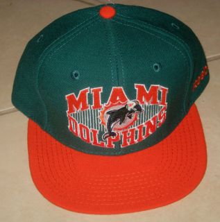 Reebok NFL Miami Dolphins Snapback Hat Teal Orange