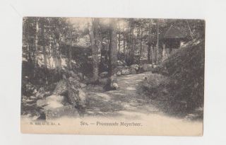 Spa Promenade Meyerbeer Vintage Postcard N 1023 G H Ed A