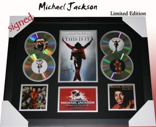 Michael Jackson This Is It 4CD Memorabilia Limited Framed