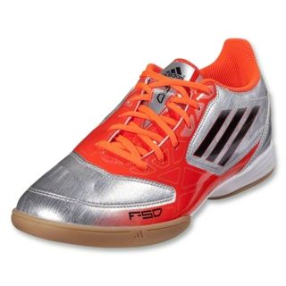 Adidas F10 in Indoor Soccer Shoe Silver Infrared Messi New Color