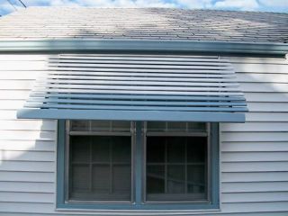 Pair of Aluminum Window Awnings Used
