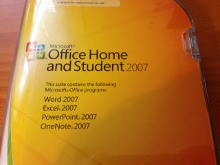 Microsoft Office Home and Student 2007 With Excel PowerPoint Word and