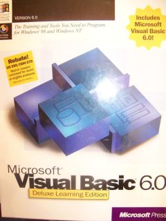 NEW Microsoft Visual Basic 6.0 Deluxe Learning Edition + Full Ver VB 6