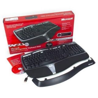 Microsoft® Natural® Ergonomic Keyboard 4000 Black Wired Keyboard