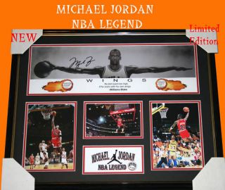 Michael Jordan Memorabilia Signed Framed EDITION500