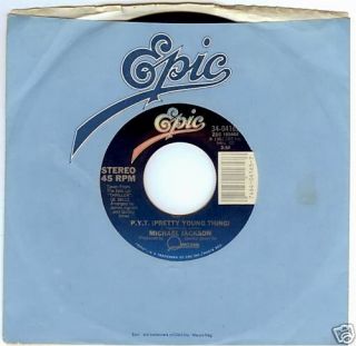 Michael Jackson P Y T Pretty Young Thing Epic 45