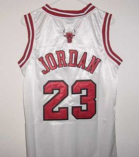 Michael Jordan Chicago Bulls New White Jersey with Tags
