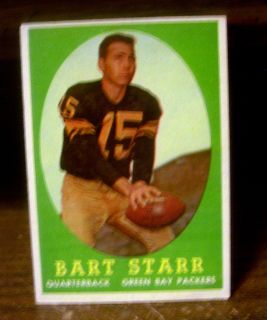 1958 Topps Bart Starr 66 Excellent to Near Mint