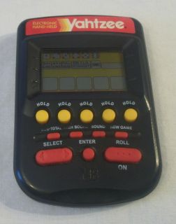 Milton Bradley MB Black Yahtzee Handheld Electronic Game